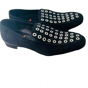 NEW CIPO & BAXX women's sleek modern design loafer in black and silver